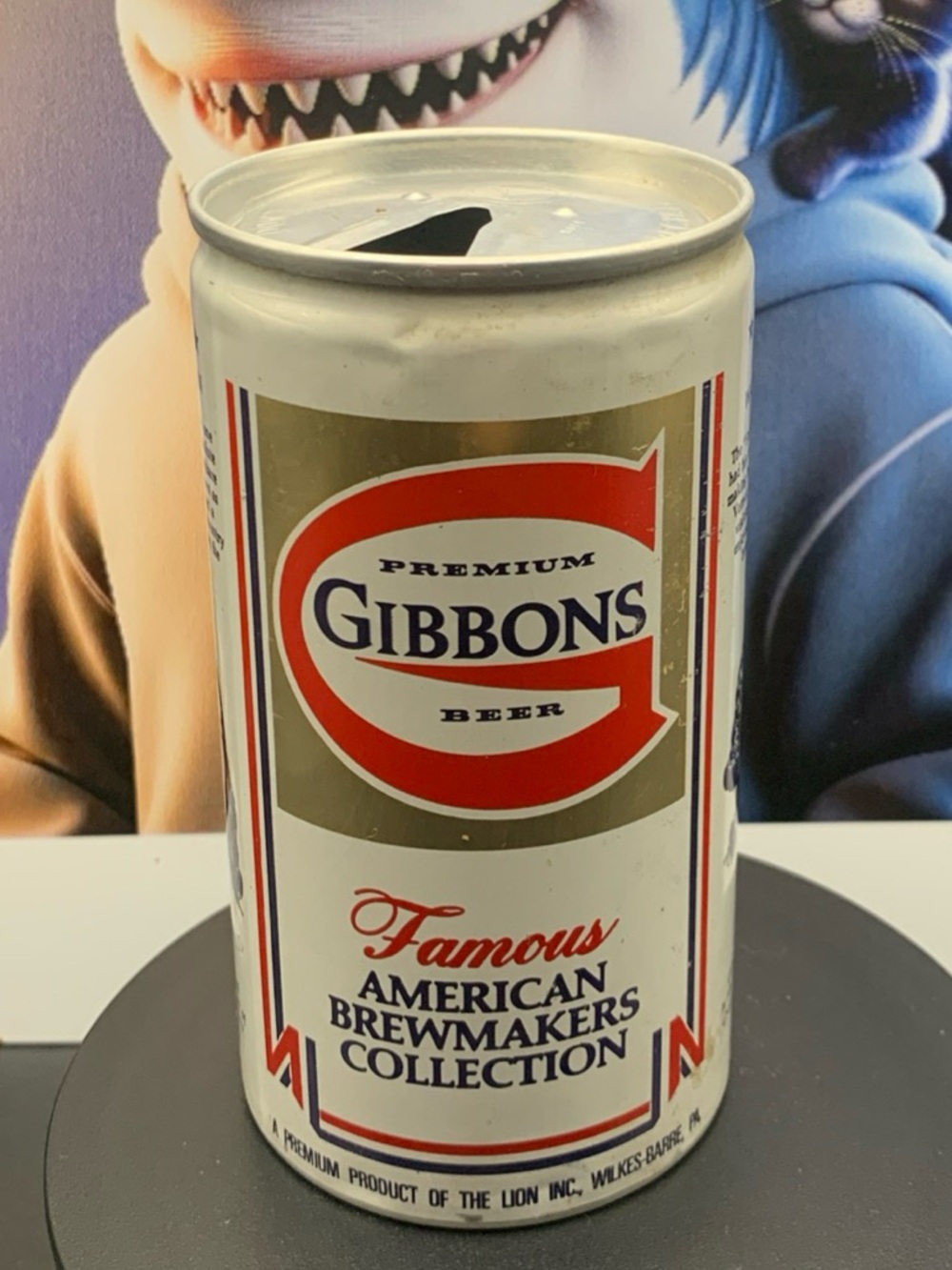 Vintage Beer Can Gibbons Famous American Brewmakers William Penn Empty Aluminum